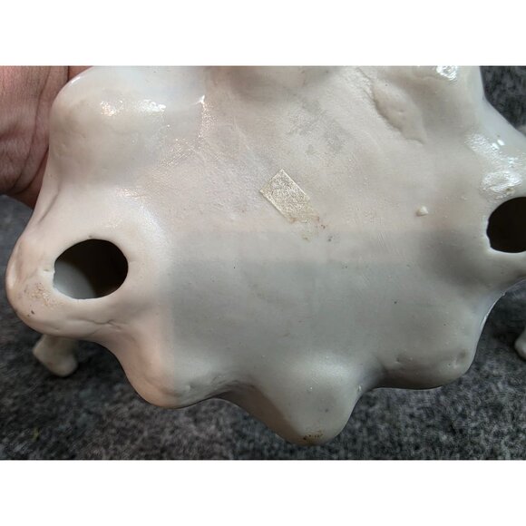 Vtg Porcelain Elephant Figurines Set Of 3 Blue White Gold Accents - Picture 8 of 10